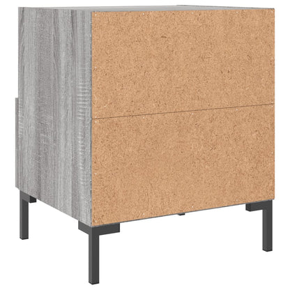 Grey Sonoma Engineered Wood Bedside Cabinets 2 pcs, 40x35x47.5 cm