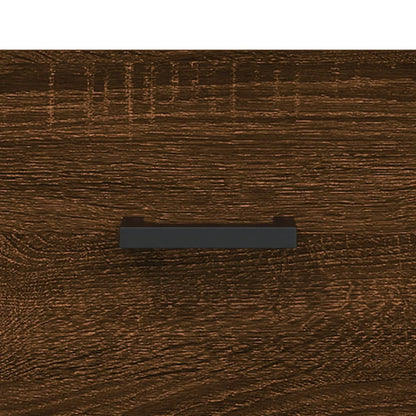 Brown Oak Bedside Cabinets Set of 2 - 40x35x47.5 cm Engineered Wood