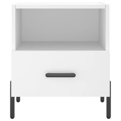 White Engineered Wood Bedside Cabinets Set, 40x35x47.5 cm, 2 Pcs