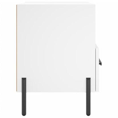 White Engineered Wood Bedside Cabinets Set, 40x35x47.5 cm, 2 Pcs
