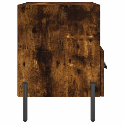 Smoked Oak 2-Piece Bedside Cabinets, 40x35x47.5 cm, Engineered Wood