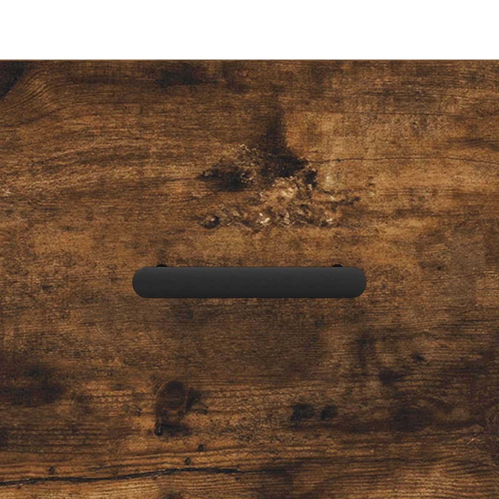 Smoked Oak 2-Piece Bedside Cabinets, 40x35x47.5 cm, Engineered Wood