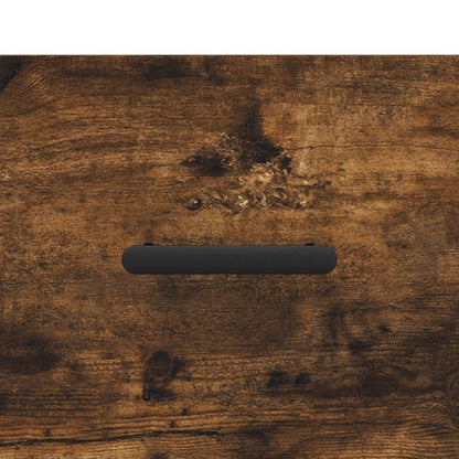 Smoked Oak 2-Piece Bedside Cabinets, 40x35x47.5 cm, Engineered Wood