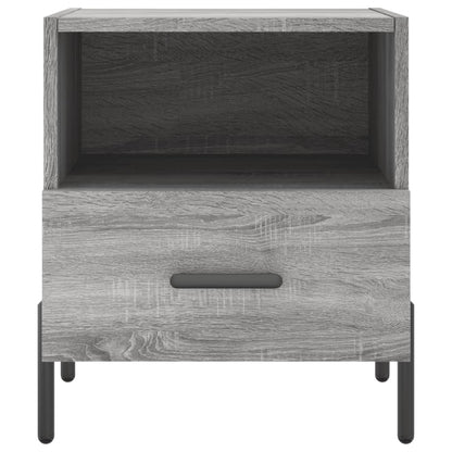 Grey Sonoma Bedside Cabinets - Set of 2, 40x35x47.5 cm, Engineered Wood