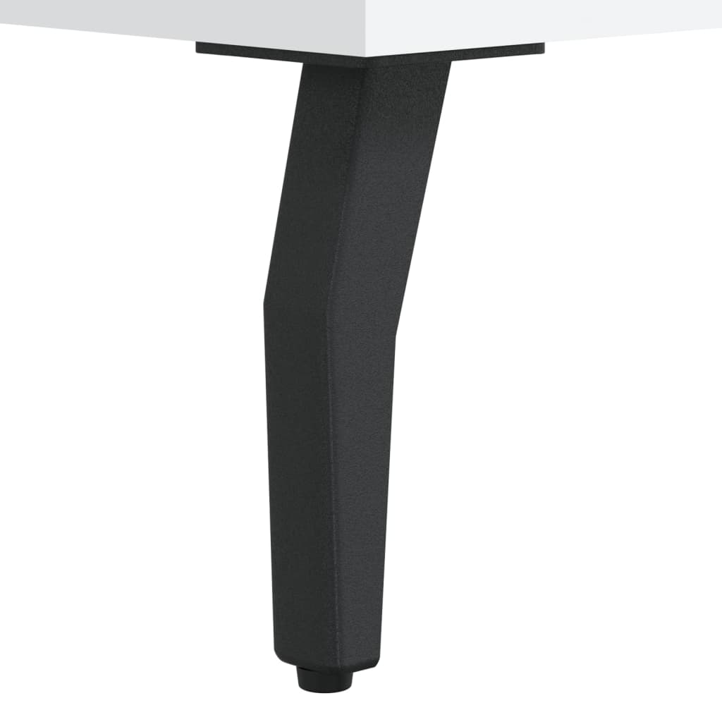 White Engineered Wood Bedside Cabinets - Set of 2 (40x35x47.5 cm)