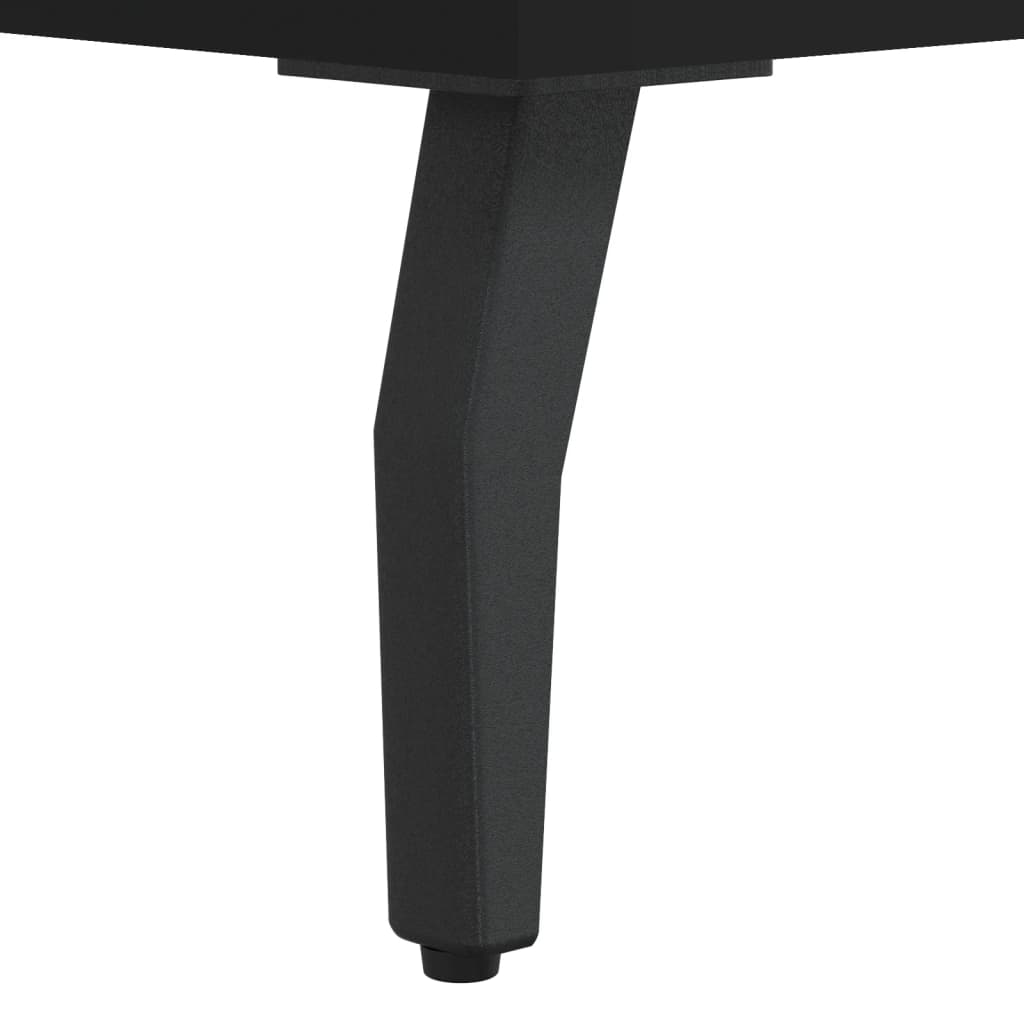 Black Bedside Cabinets Set of 2, Engineered Wood, 40x35x47.5 cm