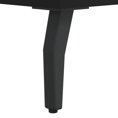 Black Bedside Cabinets Set of 2, Engineered Wood, 40x35x47.5 cm