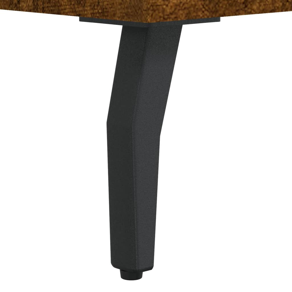 Set of 2 Smoked Oak Bedside Cabinets - 40x35x47.5cm Engineered Wood