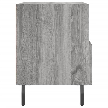 Grey Sonoma Bedside Cabinets Set of 2 - 40x35x47.5 cm Engineered Wood