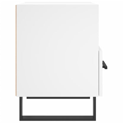 White Engineered Wood Bedside Cabinets, Set of 2 (40x35x47.5 cm)