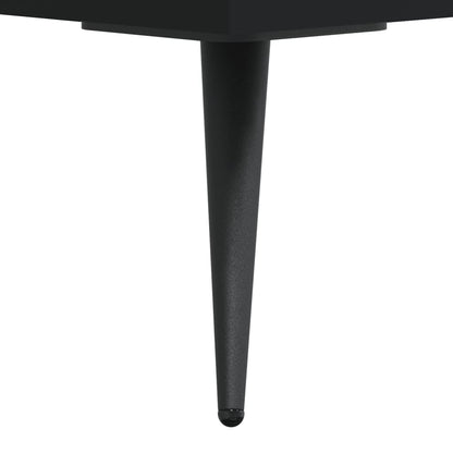 Set of 2 Black Bedside Cabinets, Engineered Wood, 40x40x50 cm