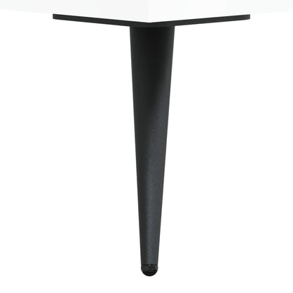 High Gloss White Bedside Cabinet, 40x40x50 cm, Engineered Wood