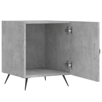 Concrete Grey Bedside Cabinet 40x40x50 cm - Engineered Wood
