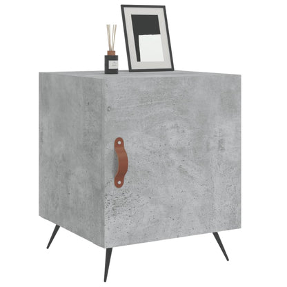 Concrete Grey Bedside Cabinet 40x40x50 cm - Engineered Wood