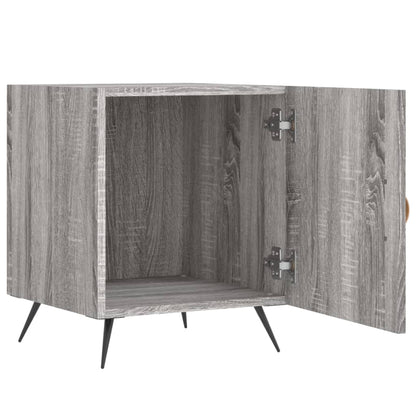 Set of 2 Grey Sonoma Bedside Cabinets, 40x40x50 cm, Engineered Wood