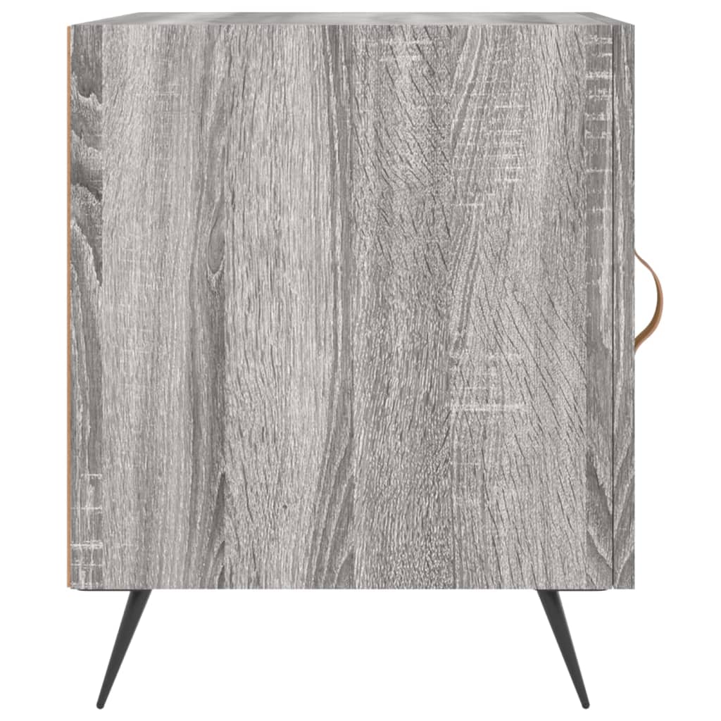 Set of 2 Grey Sonoma Bedside Cabinets, 40x40x50 cm, Engineered Wood