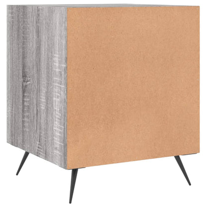 Set of 2 Grey Sonoma Bedside Cabinets, 40x40x50 cm, Engineered Wood