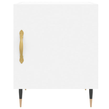 White Engineered Wood Bedside Cabinets 2pcs 40x40x50 cm