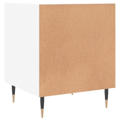 White Engineered Wood Bedside Cabinets 2pcs 40x40x50 cm