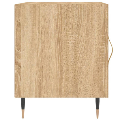 Pair of Sonoma Oak Bedside Cabinets 40x40x50 cm - Engineered Wood
