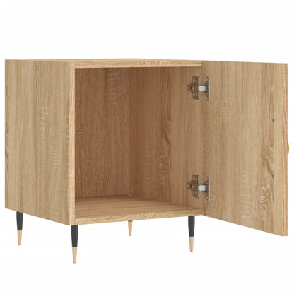 Pair of Sonoma Oak Bedside Cabinets 40x40x50 cm - Engineered Wood