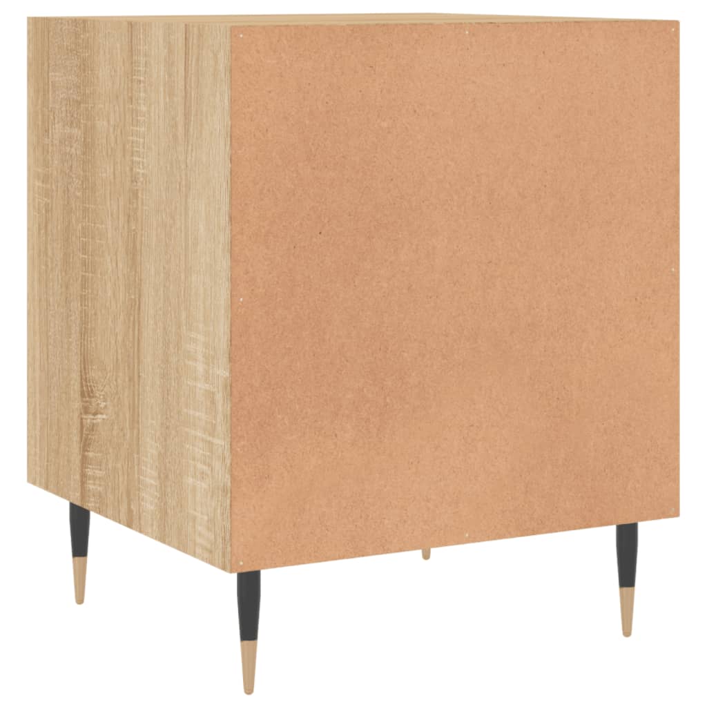 Pair of Sonoma Oak Bedside Cabinets 40x40x50 cm - Engineered Wood