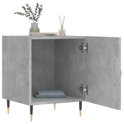 Concrete Grey Bedside Cabinets 2 pcs, 40x40x50 cm Engineered Wood