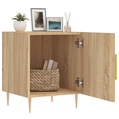 Sonoma Oak Bedside Cabinets 2pcs - 40x40x50 cm Engineered Wood