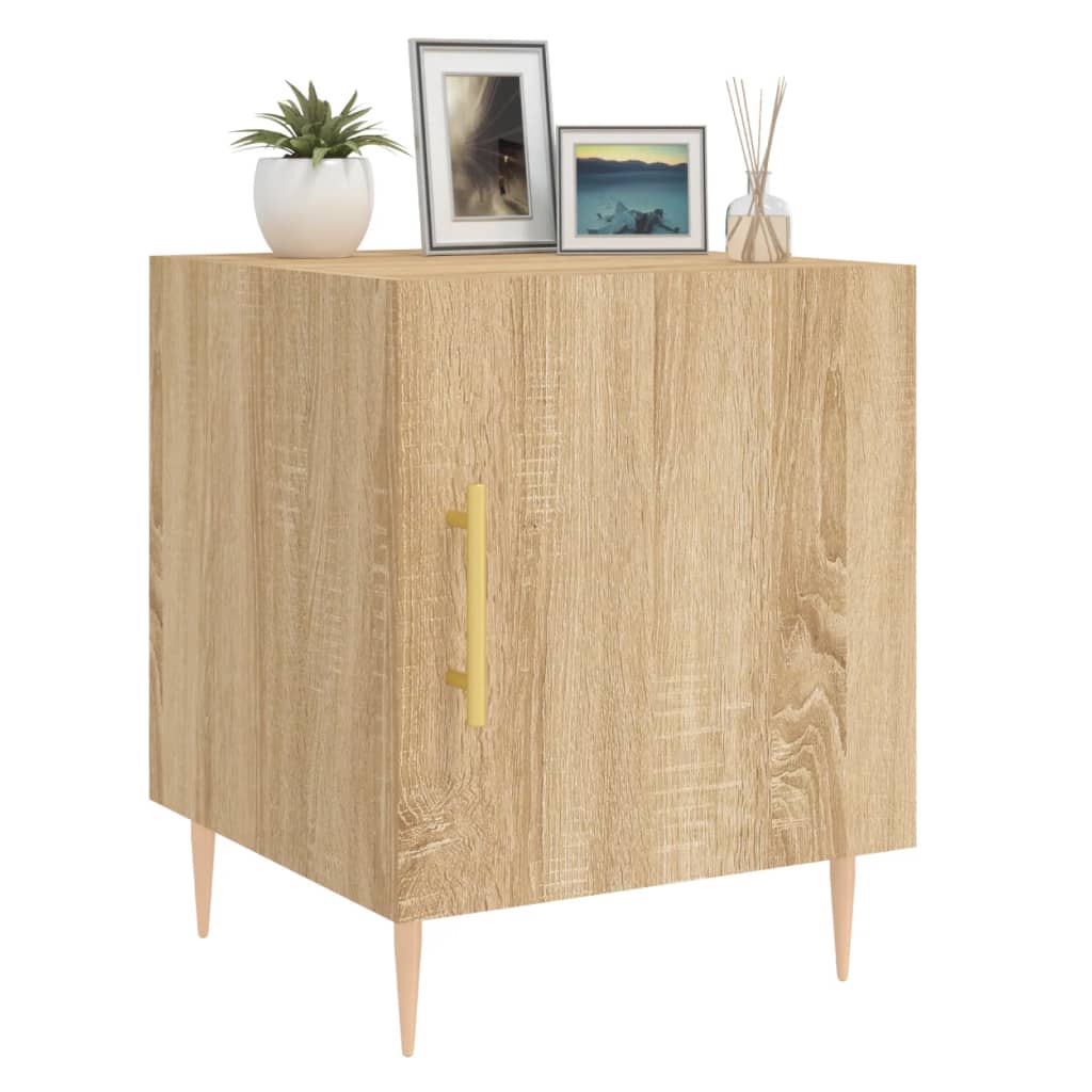 Sonoma Oak Bedside Cabinets 2pcs - 40x40x50 cm Engineered Wood