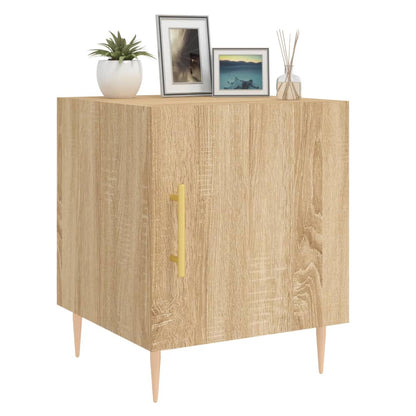 Sonoma Oak Bedside Cabinets 2pcs - 40x40x50 cm Engineered Wood
