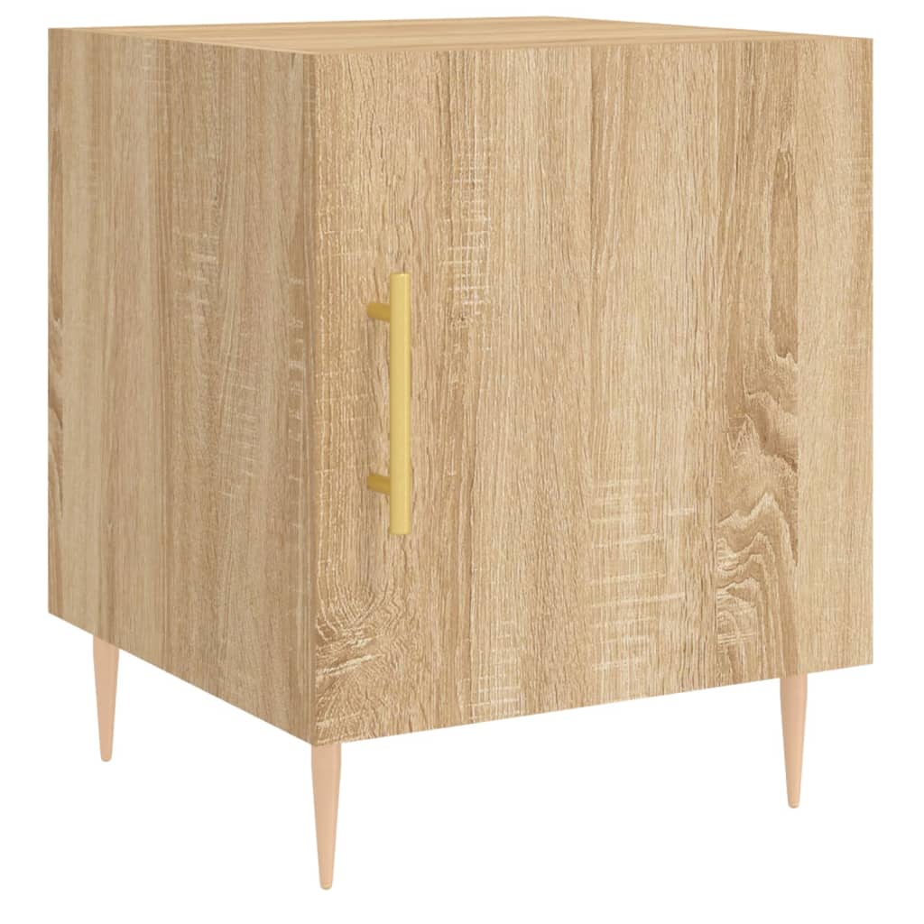 Sonoma Oak Bedside Cabinets 2pcs - 40x40x50 cm Engineered Wood