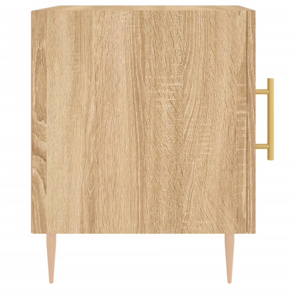 Sonoma Oak Bedside Cabinets 2pcs - 40x40x50 cm Engineered Wood