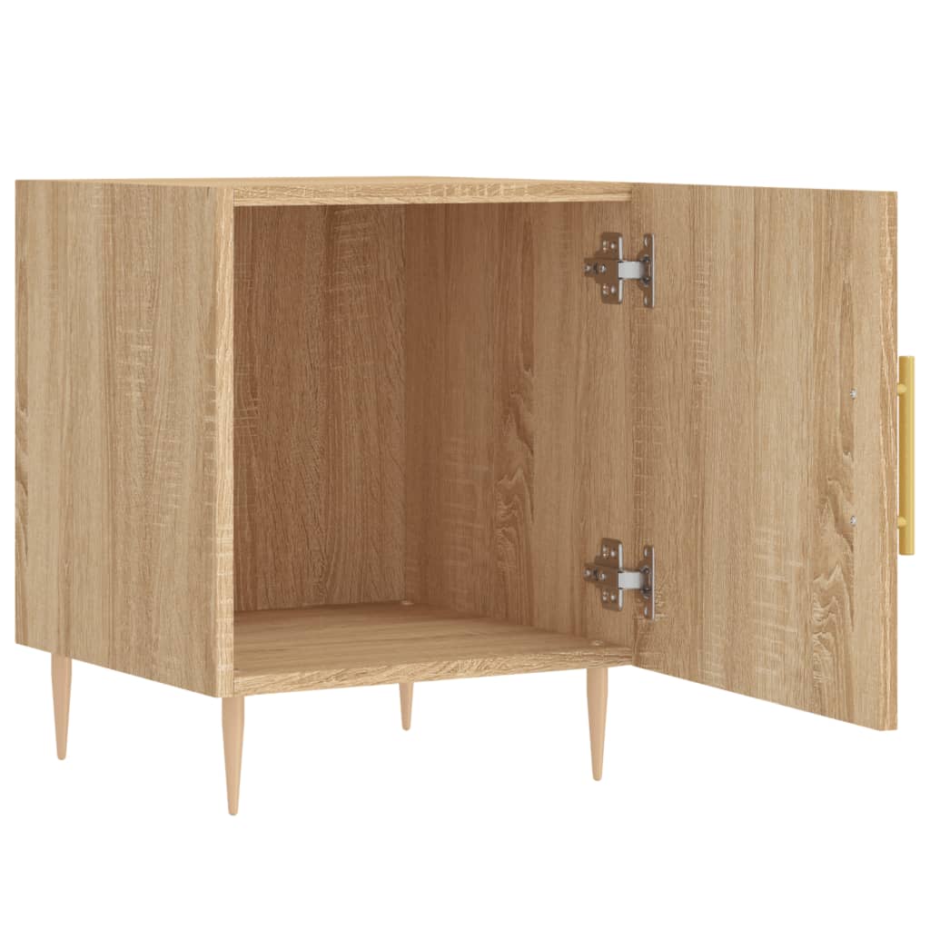 Sonoma Oak Bedside Cabinets 2pcs - 40x40x50 cm Engineered Wood