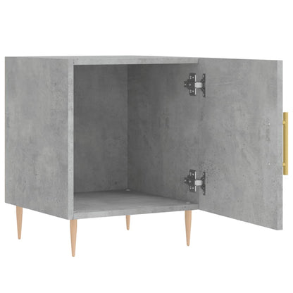 Concrete Grey Bedside Cabinets Set, 2 Pcs, 40x40x50 cm, Engineered Wood