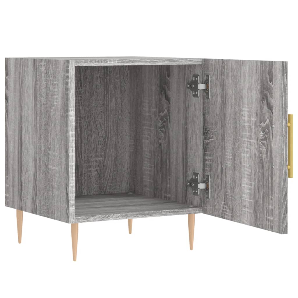 Grey Sonoma Bedside Cabinet 40x40x50 cm - Engineered Wood