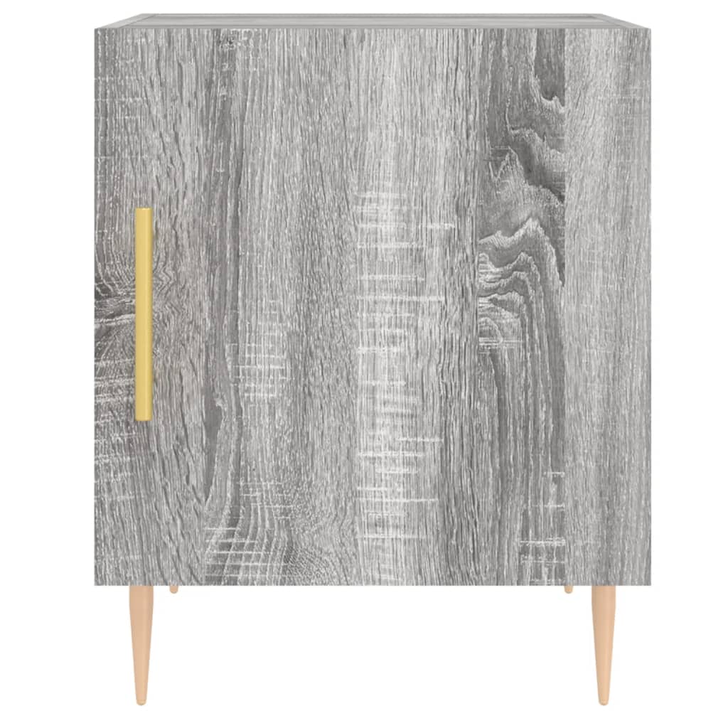 Grey Sonoma Bedside Cabinet 40x40x50 cm - Engineered Wood