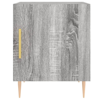 Grey Sonoma Bedside Cabinet 40x40x50 cm - Engineered Wood