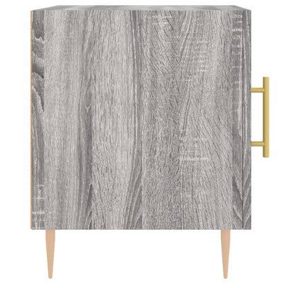 Grey Sonoma Bedside Cabinet 40x40x50 cm - Engineered Wood