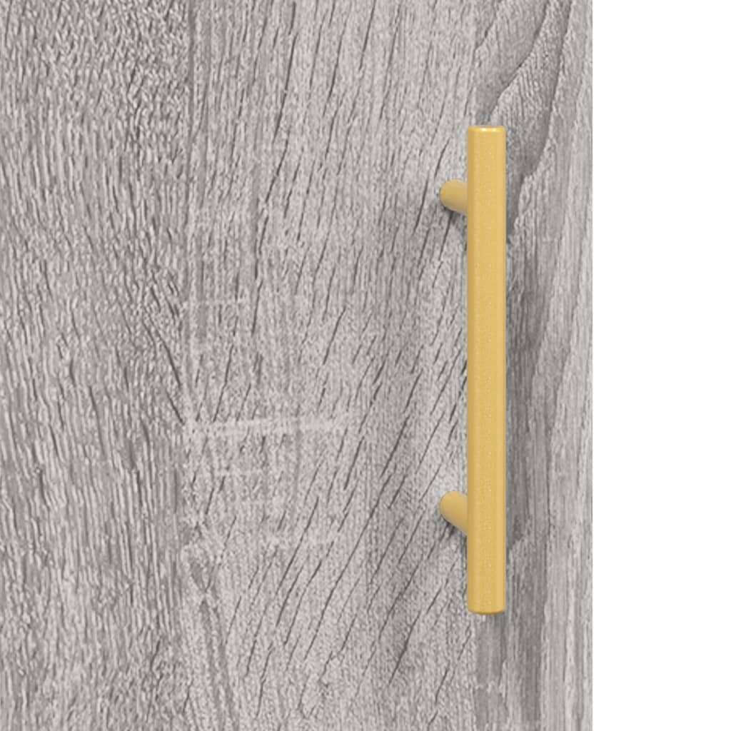 Grey Sonoma Bedside Cabinet 40x40x50 cm - Engineered Wood