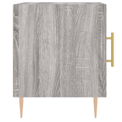 Grey Sonoma Bedside Cabinets Set, 2pcs, Engineered Wood, 40x40x50cm