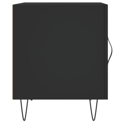 Stylish Black Bedside Cabinet 40x40x50 cm | Engineered Wood
