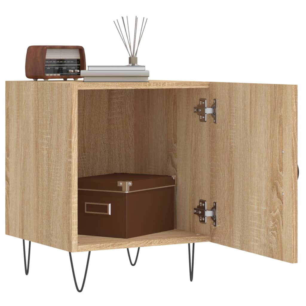 Sonoma Oak Bedside Cabinet 40x40x50 cm - Engineered Wood