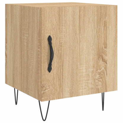 Set of 2 Sonoma Oak Bedside Cabinets - 40x40x50 cm Engineered Wood