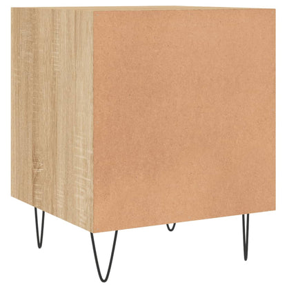 Set of 2 Sonoma Oak Bedside Cabinets - 40x40x50 cm Engineered Wood