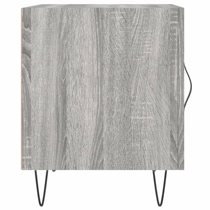 Grey Sonoma Bedside Cabinets 2pc, 40x40x50cm Engineered Wood