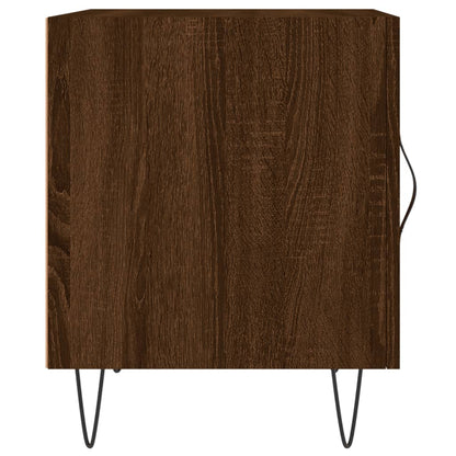Brown Oak Bedside Cabinets, 2 Pcs, 40x40x50 cm, Engineered Wood