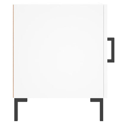 White Engineered Wood Bedside Cabinets 2 Pcs - 40x40x50 cm