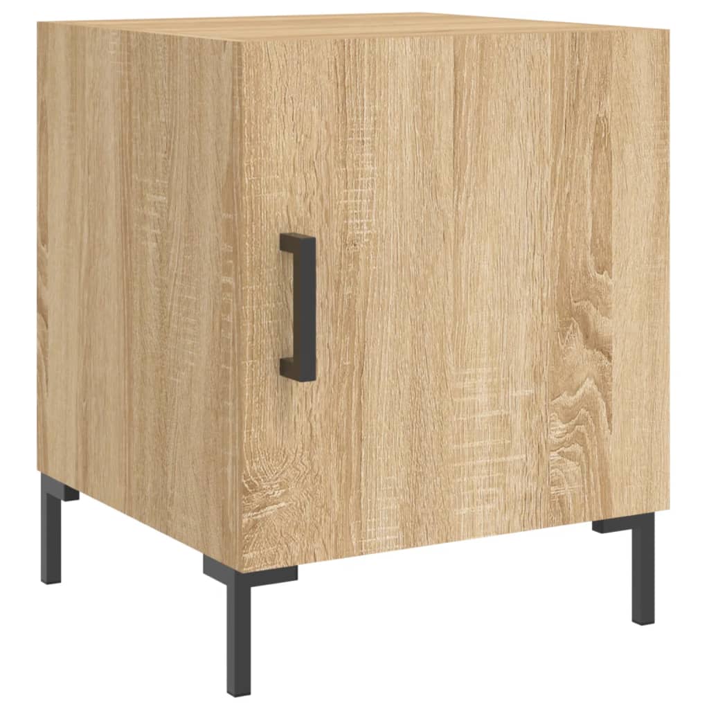 Sonoma Oak Bedside Cabinets 2pcs - Engineered Wood, 40x40x50 cm