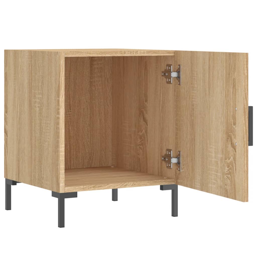 Sonoma Oak Bedside Cabinets 2pcs - Engineered Wood, 40x40x50 cm