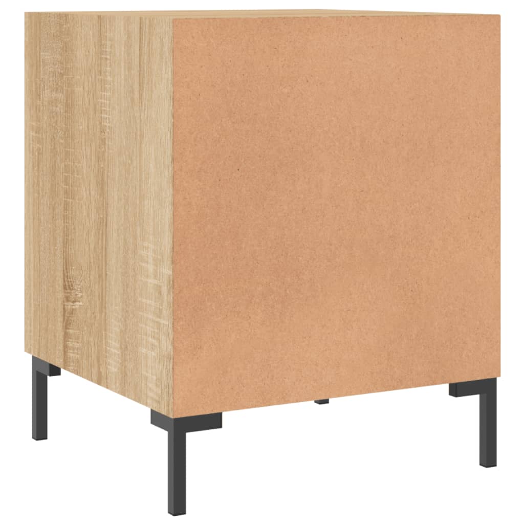 Sonoma Oak Bedside Cabinets 2pcs - Engineered Wood, 40x40x50 cm